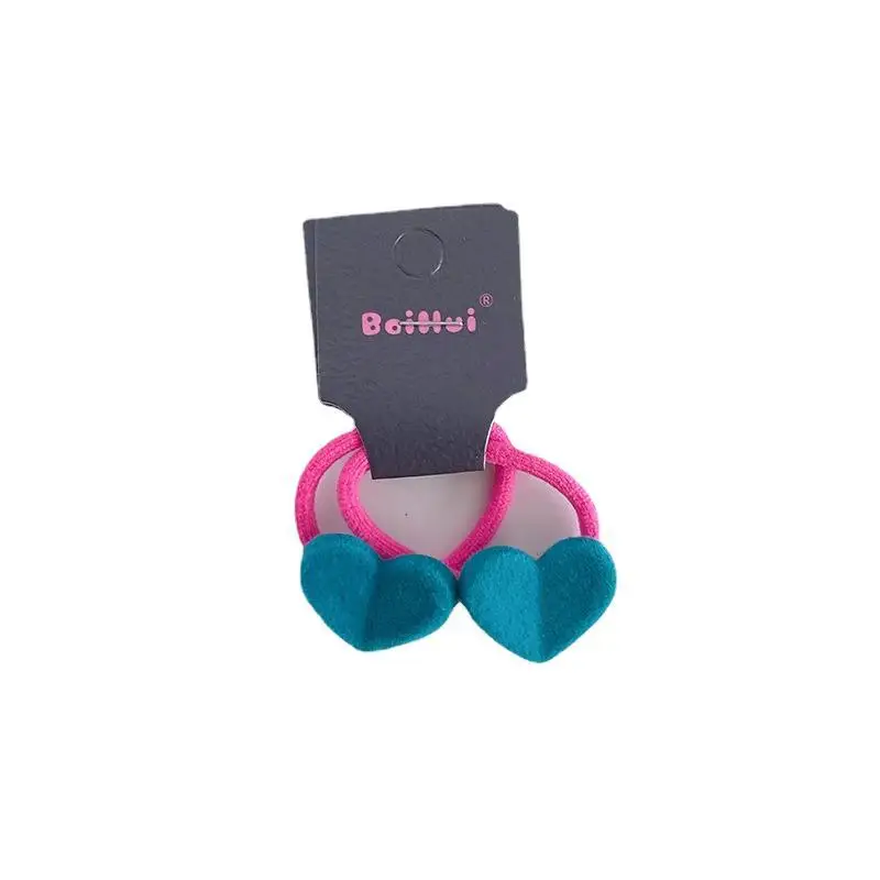 Diademas de terciopelo con corazón – Estilo coreano para bebé - imagen 5