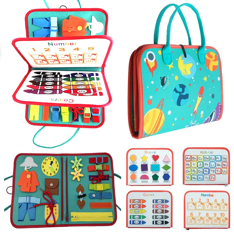 Tablero ocupado Montessori hebilla - vista principal