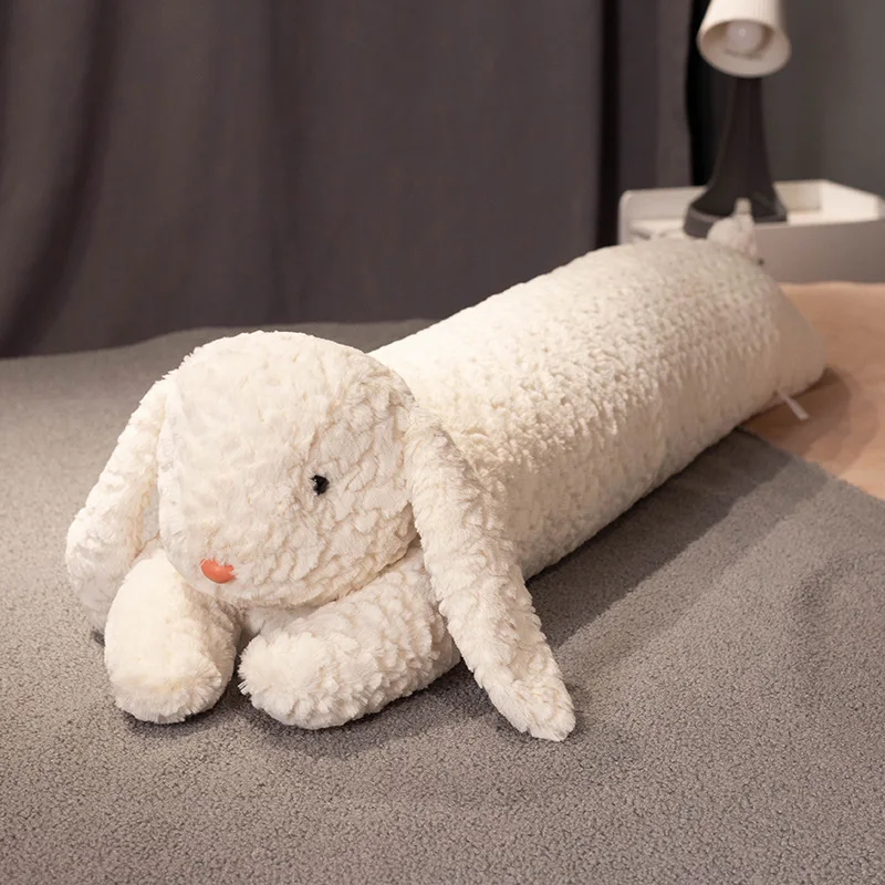 Peluche conejo gigante, almohada corporal decorativa para dormir