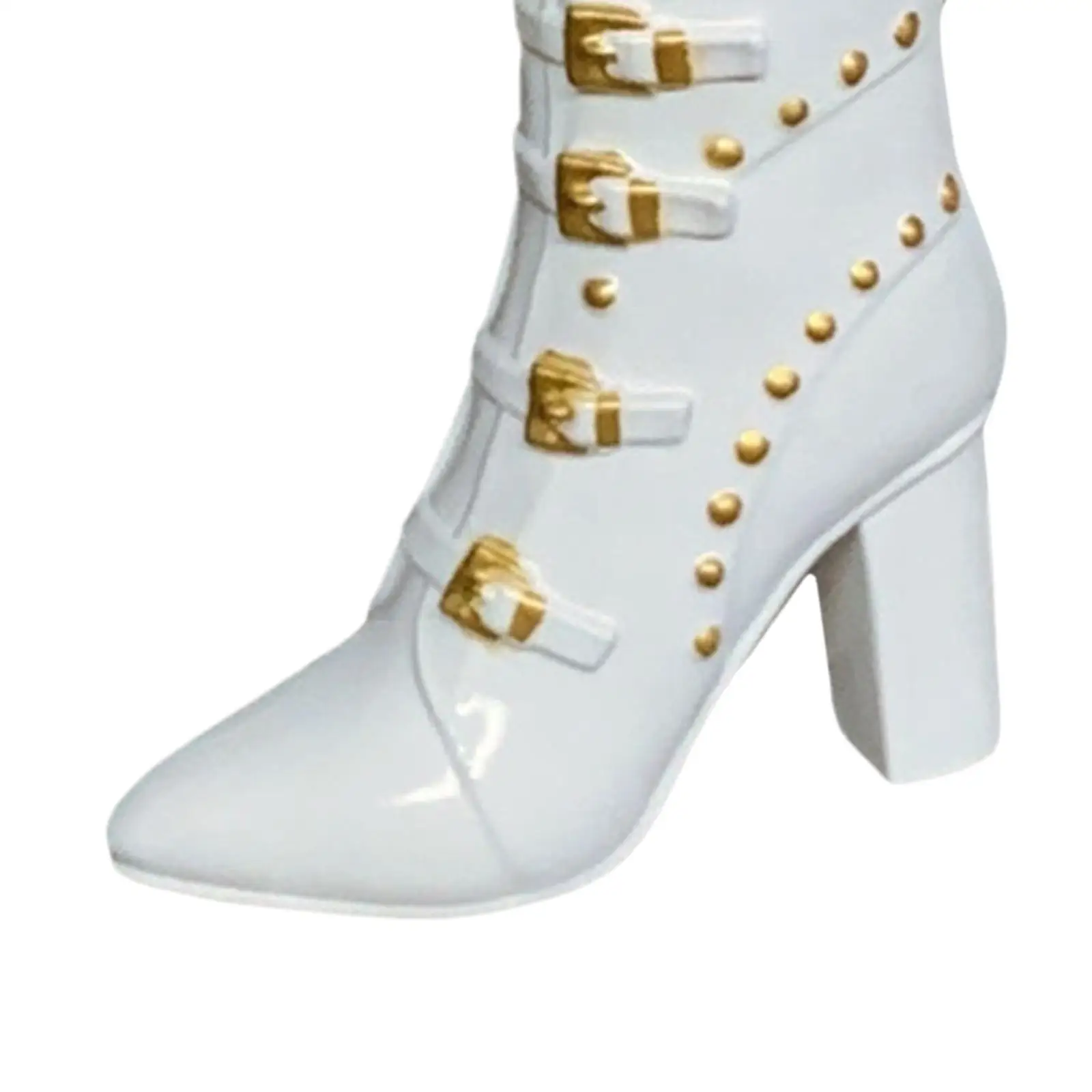 1/6 Action Figures Thick Heel Boots for 12in Girl Doll Costume Adults Gifts Female Body Boots 12 inch Female Doll Studded Boots