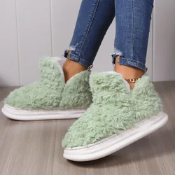 Zapatillas de invierno acolchadas para niñas – Piel sintética suave y suela gruesa