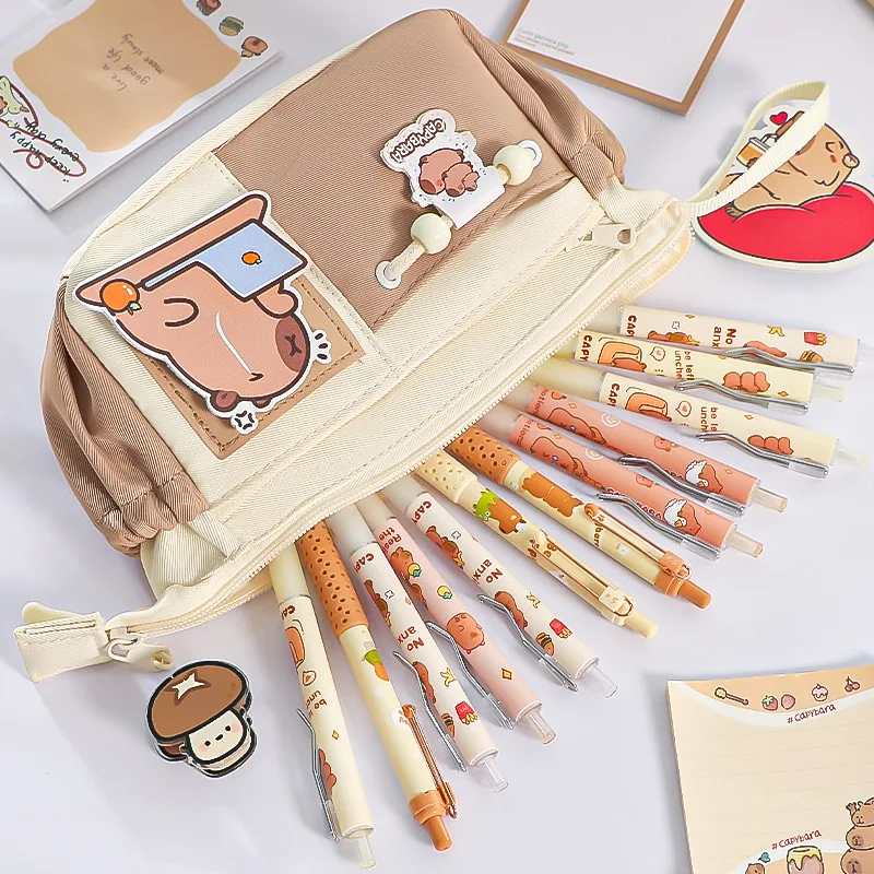 Bolsa de lápices escolar japonesa de gran capacidad multifuncional - imagen 4