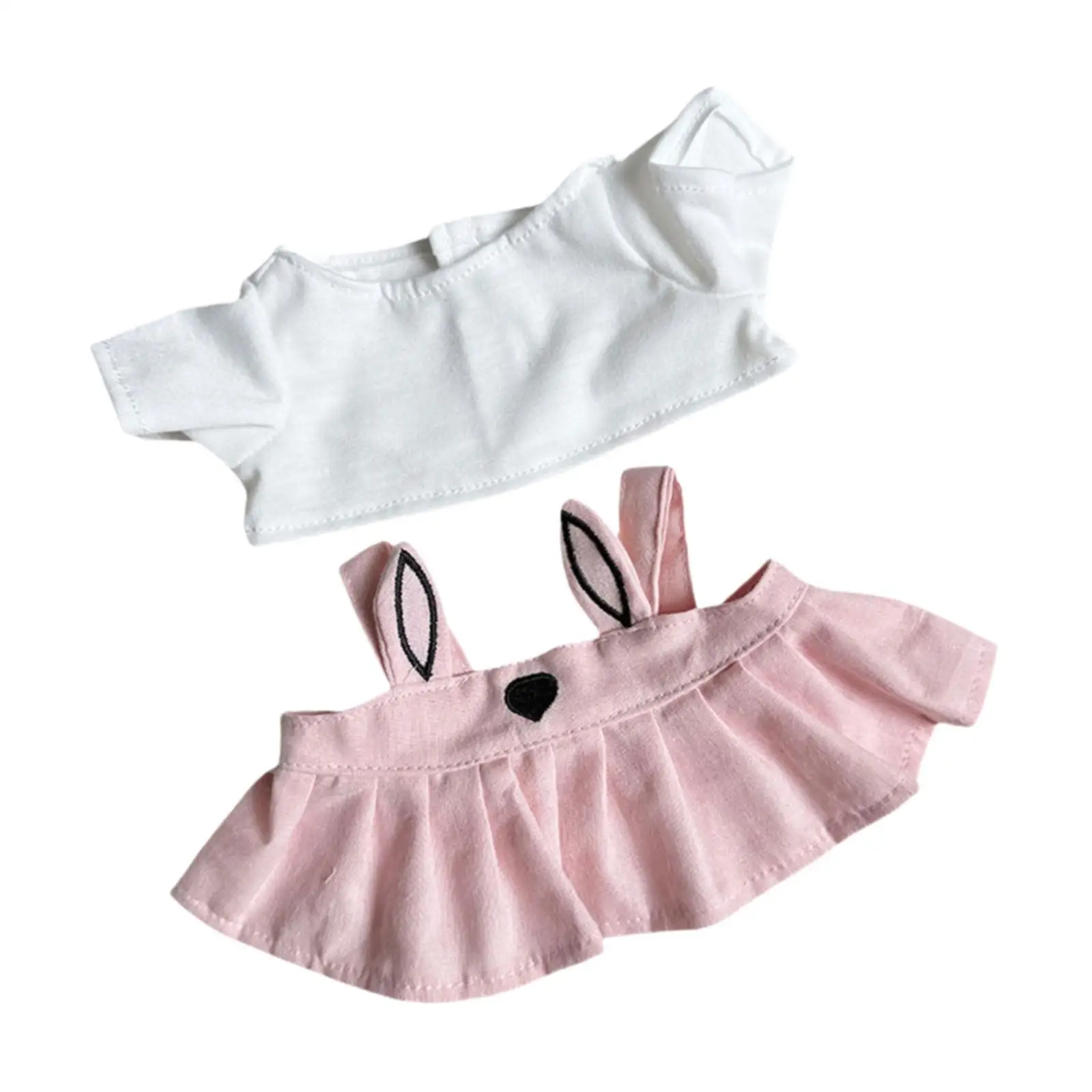 38 cm Doll Skirt Set,Doll Clothing,Plush Doll AccessoriesCostumes,Fashion Adorable Doll Outifits Doll Dress up for Girl Gift