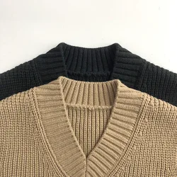MILANCEL Chaleco de punto para niños – Abrigo suave de otoño