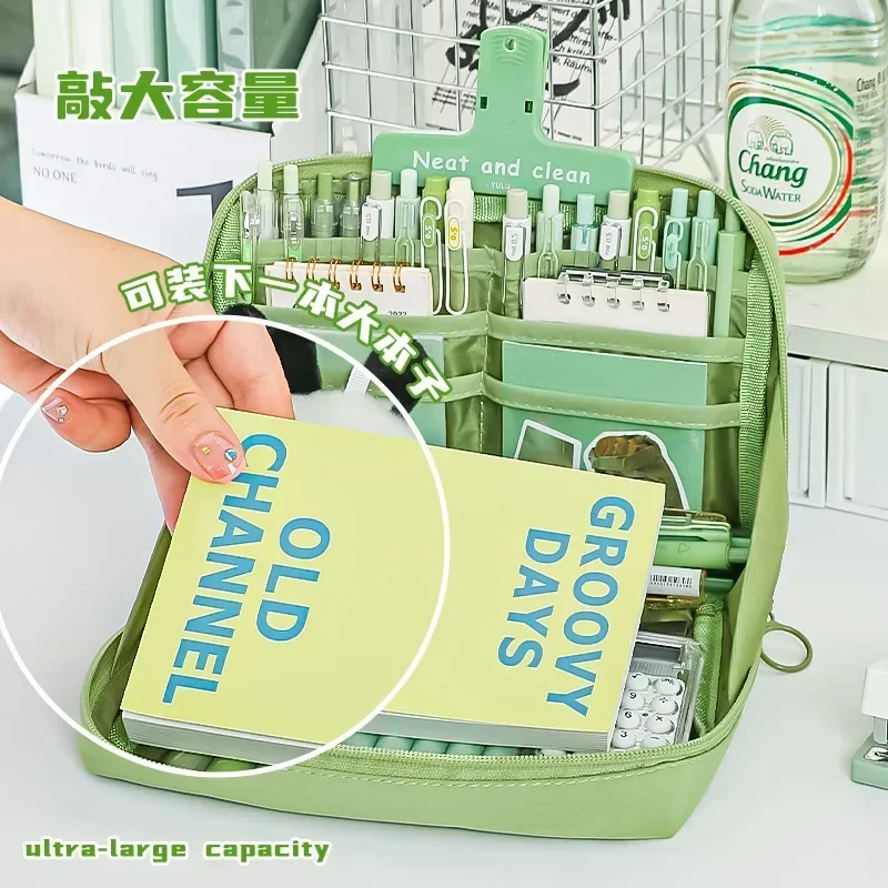 Estuche de lápices de gran capacidad de 12 capas para niñas, escuela primaria, niños, niñas, papelería de alto nivel de apariencia - imagen 4