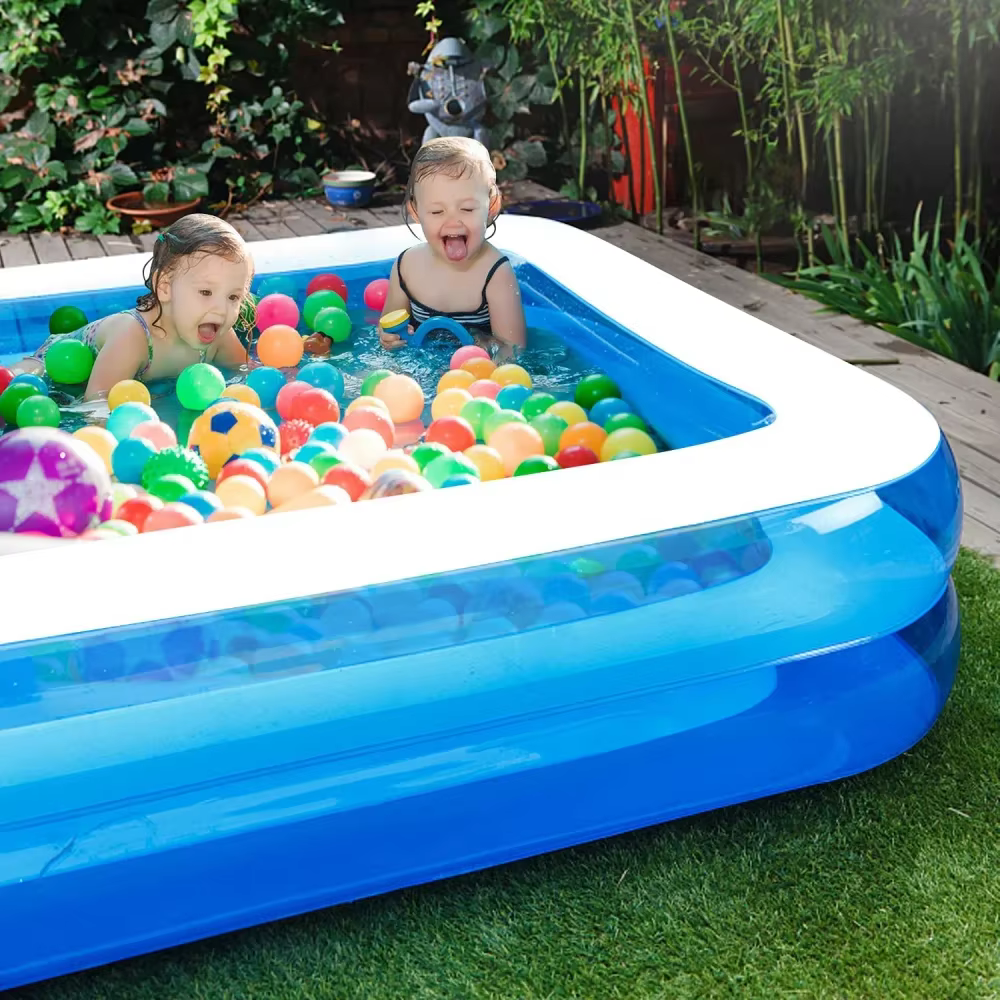 Piscina hinchable para familia 2x2,6 m interior y exterior, segura - imagen 5