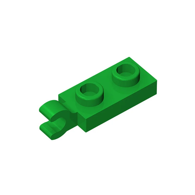 20 piezas MOC Compatible ensambla partículas 63868 placa especial 1x2 con Clip Horizontal en el extremo bloques de construcción DIY Spa de alta tecnología - imagen 5