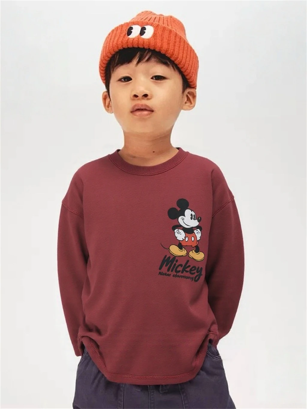 Camiseta de manga larga con estampado de dibujos animados, camisetas de nuevo diseño, camisa informal de moda para niños, ropa fina de algodón puro a la moda