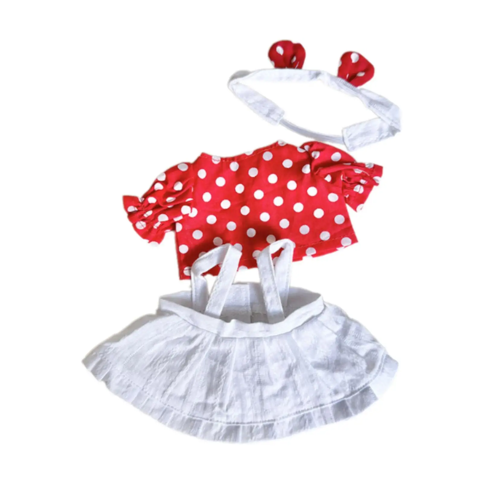 Red wave point skirt