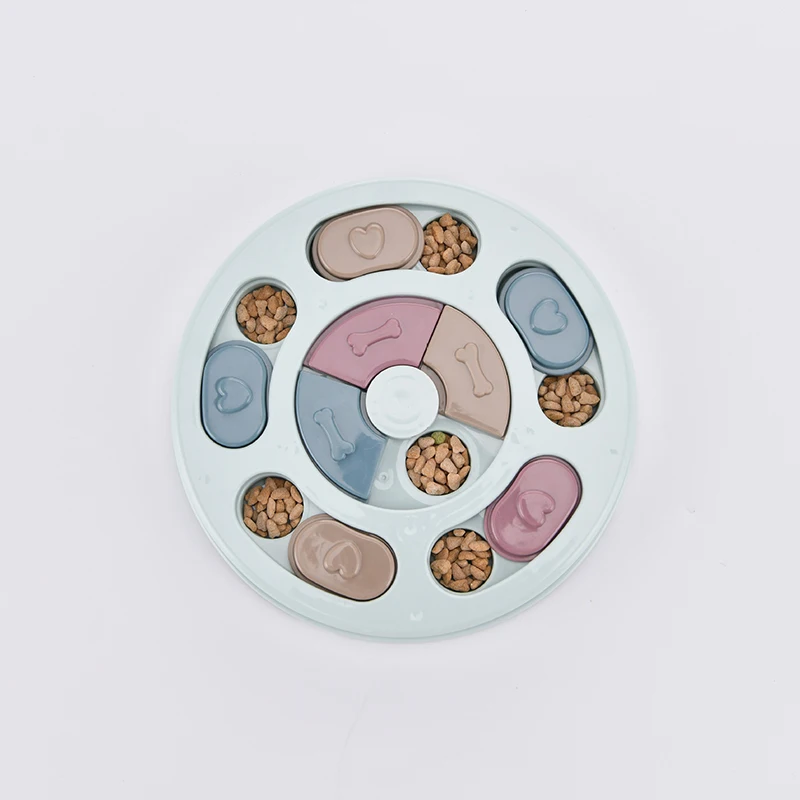 Juguetes de rompecabezas para perros, alimentador lento, interactivo, aumento de CI, dispensador de alimentos, antideslizante, tazón para comer lentamente, juegos de comida para gatos y perros - imagen 2