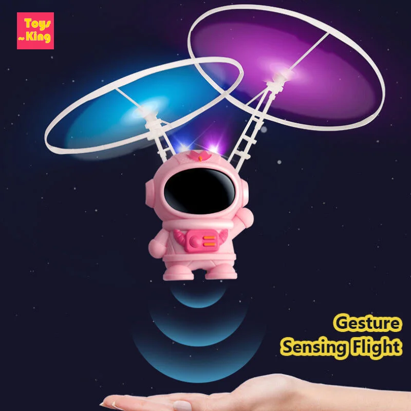 Juguete volador inducción astronauta luminiscente – Dron OVNI niños - imagen 2