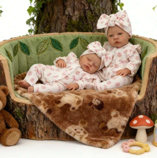 Muñecas Bebé Reborn NPK de 18 Pulgadas, Realistas, Pintadas a Mano, con Piel 3D, Primrose Dormida/Despierta, Muñecas de Peluche Realistas con Cabello Pintado a Mano