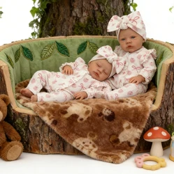 Muñecas Bebé Reborn NPK de 18 Pulgadas, Realistas, Pintadas a Mano, con Piel 3D, Primrose Dormida/Despierta, Muñecas de Peluche Realistas con Cabello Pintado a Mano