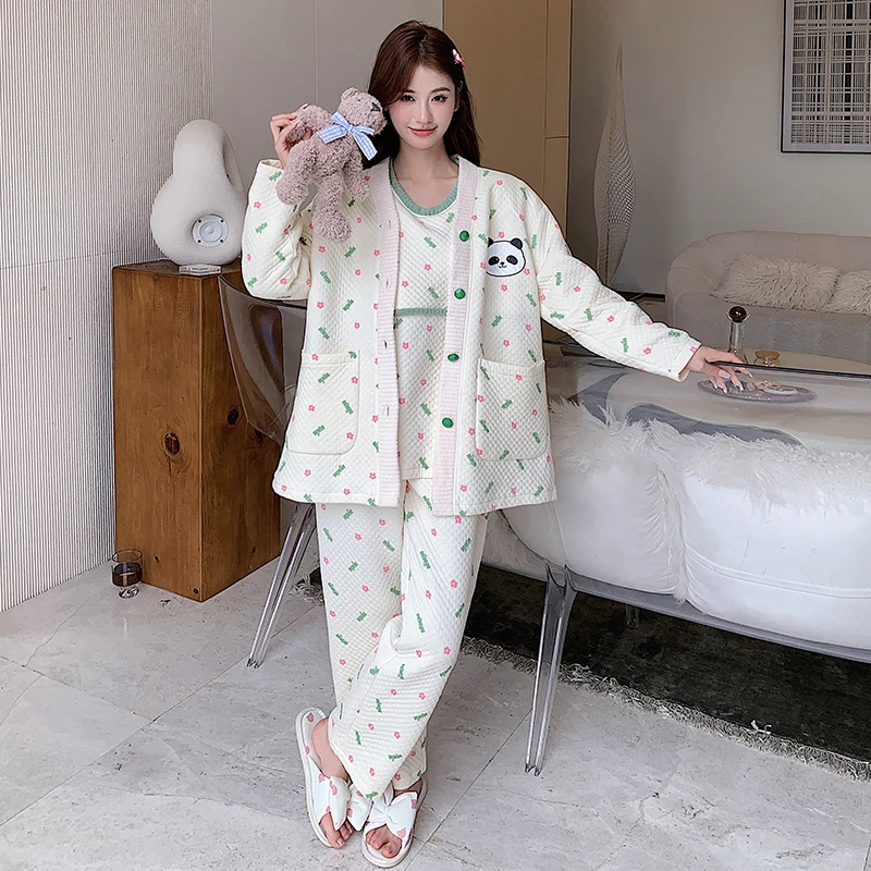 Pijama de maternidad para madres lactantes – Algodón suave y cómodo - imagen 5