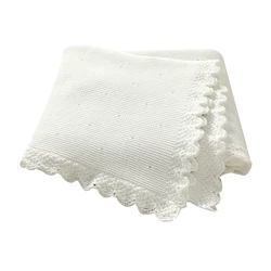 Manta de algodón tejida bebé cuadros – Ideal cochecito