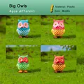 4pcs Big Owls