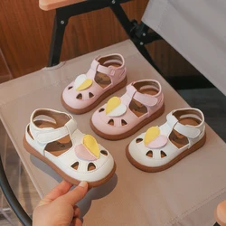 Sandalias para niñas, zapatos informales de verano niños, princesa amor, cómodas antideslizantes suela blanda exteriores