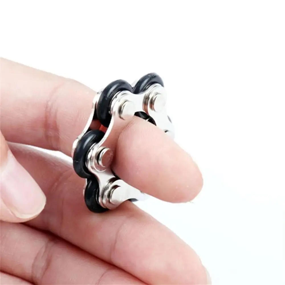 Anillo de ansiedad para bicicleta, cadena de dedo, juguete Fidget para Autismo, TDAH, agregar alivio del estrés en el aula, oficina, escuela, juguetes sensoriales - imagen 2