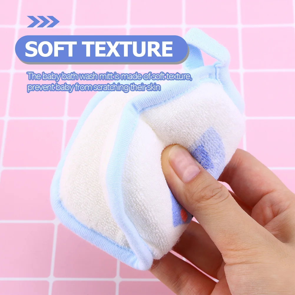 Esponja de baño para bebé, 3 uds., estropajo suave con dibujos de animales para ducha infantil, limpieza hidratante, exfoliante, cuidado suave de la piel para niños - imagen 2