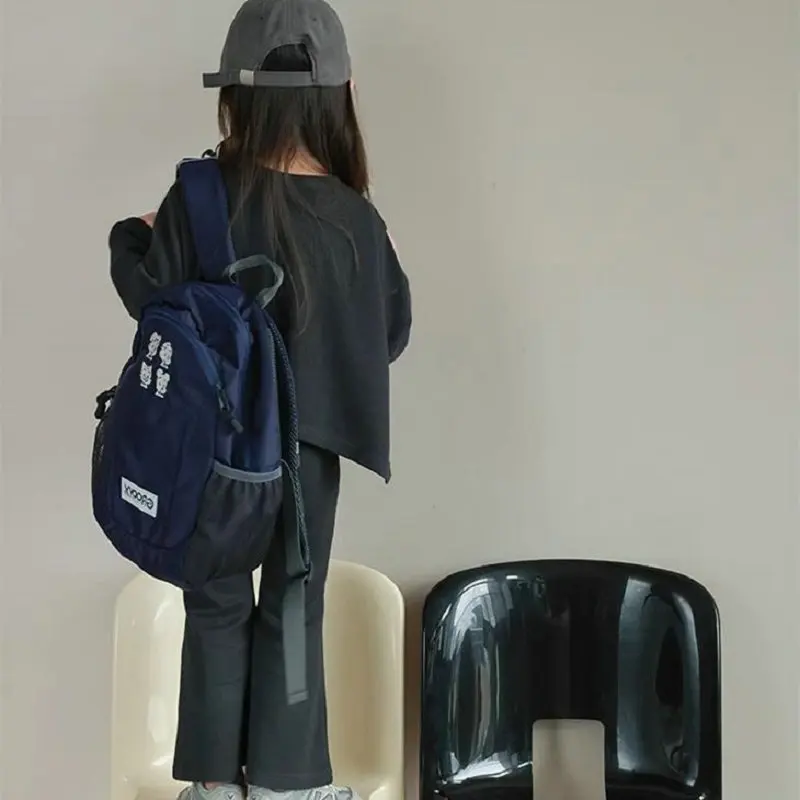Conjunto bebé manga larga y pantalón acampanado de algodón - imagen 3
