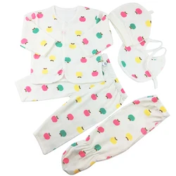 Conjunto de algodón con dibujos animados para bebé recién nacido