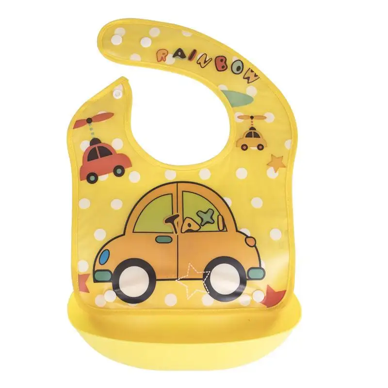 Baberos de silicona impermeables para bebé recién nacido, delantales de alimentación de dibujos animados, bata ajustable, Bandana, Baberos, paños para eructar, cosas para bebé Unisex - imagen 5