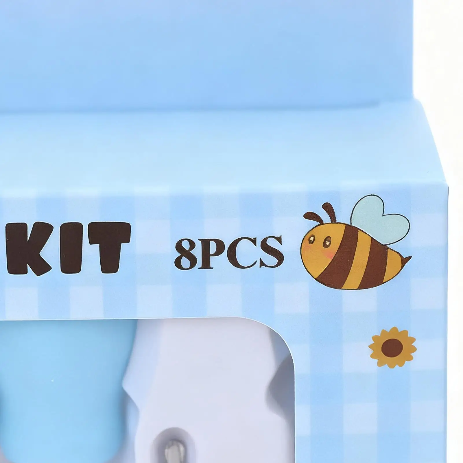 Kit para bebé, juego de guardería con cortaúñas, Kit para bebé de 8 piezas con aspirador Nasal para el hogar, baño, viajes, Hospital, guardería al aire libre - imagen 3
