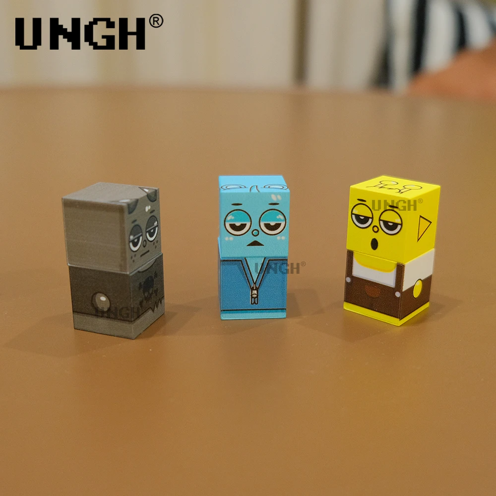 Figuras de bloques magnéticos UNGH, muñeco de hombre, bloque de construcción, rompecabezas magnético, juego de construcción de juguetes, construcción de vástago, juguetes educativos DIY, regalos - imagen 5