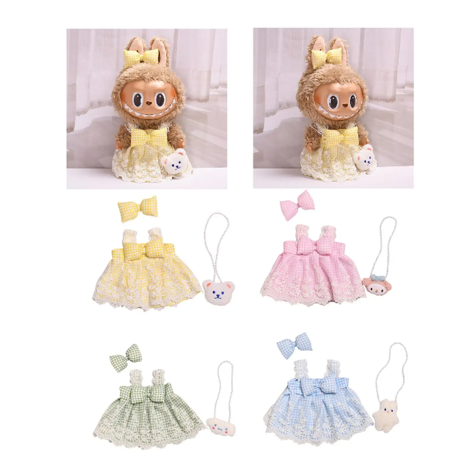 Dolls Princess Dress Accessory DIY Doll Toy Doll Costume Doll Clothes for 38cm Dolls Dress up Girls Dolls Girl Birthday Gifts
