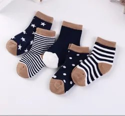 Calcetines de algodón suave dibujos animados unisex para bebé y niño