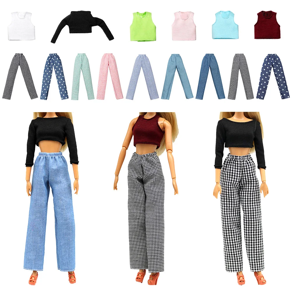Ropa de muñecas BJD 1/6: chaleco sin mangas y vaqueros - imagen 2
