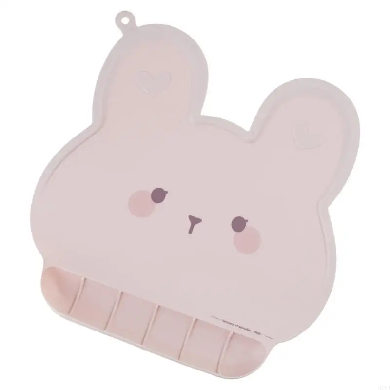 Mantel Individual silicona con forma conejo D7YD, mantel individual para cena viaje, tapete para comida reutilizable - imagen 3