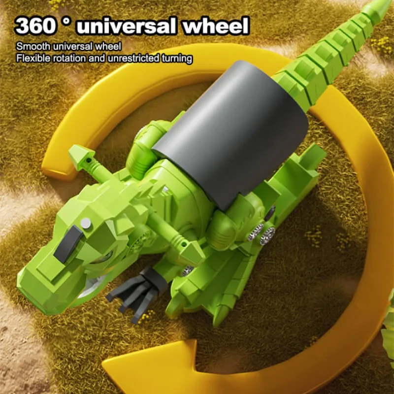 Paseo de dinosaurios en juguetes para niños pequeños, paseo en coches con música, luz y niebla, cola vibratoria, regalos de cumpleaños, Navidad, interior y exterior - imagen 4