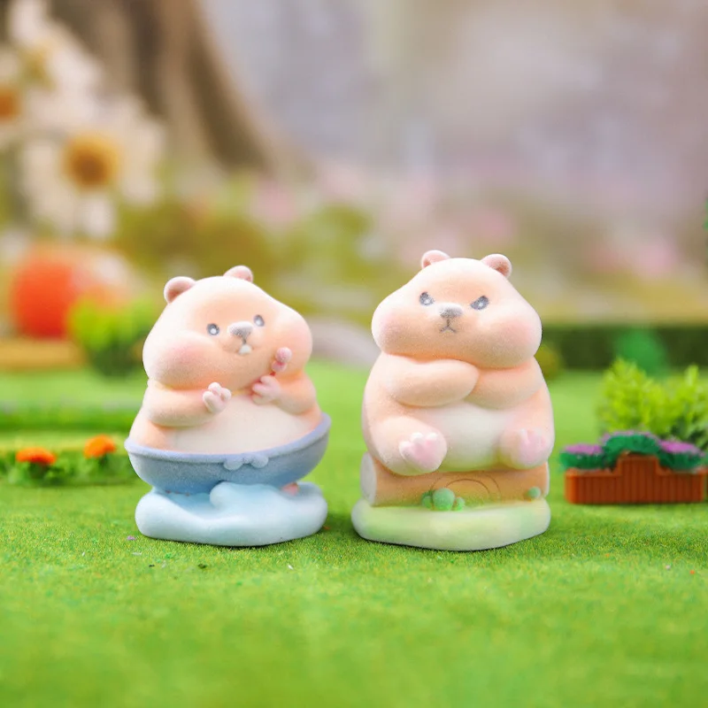 Bonita caja ciega de hámster, serie de cuentos de comida, adorno de escritorio, bolsas de adivinación misteriosa, figura de oso Animal, juguetes, regalo de cumpleaños y Navidad - imagen 4