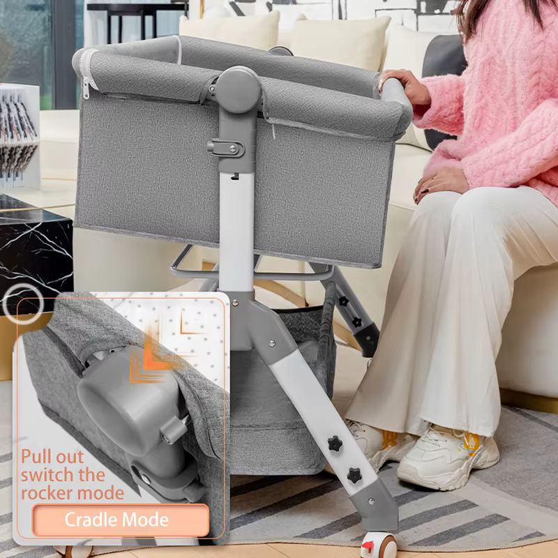 Cuna plegable con móvil multifunción para recién nacido - imagen 4