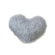 mohair heart-gray