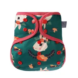 HappyFlute nueva impresión de dibujos animados 10-20KG tela PUL impermeable cubierta de pañal de bebé ajustable y ecológica