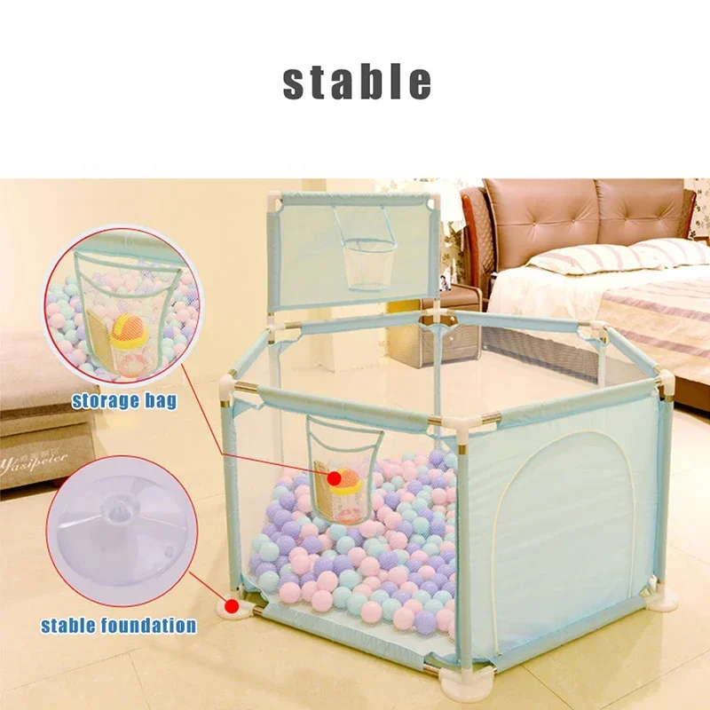 IMBABY Valla de actividades hexagonal para bebé – Parque infantil - imagen 2