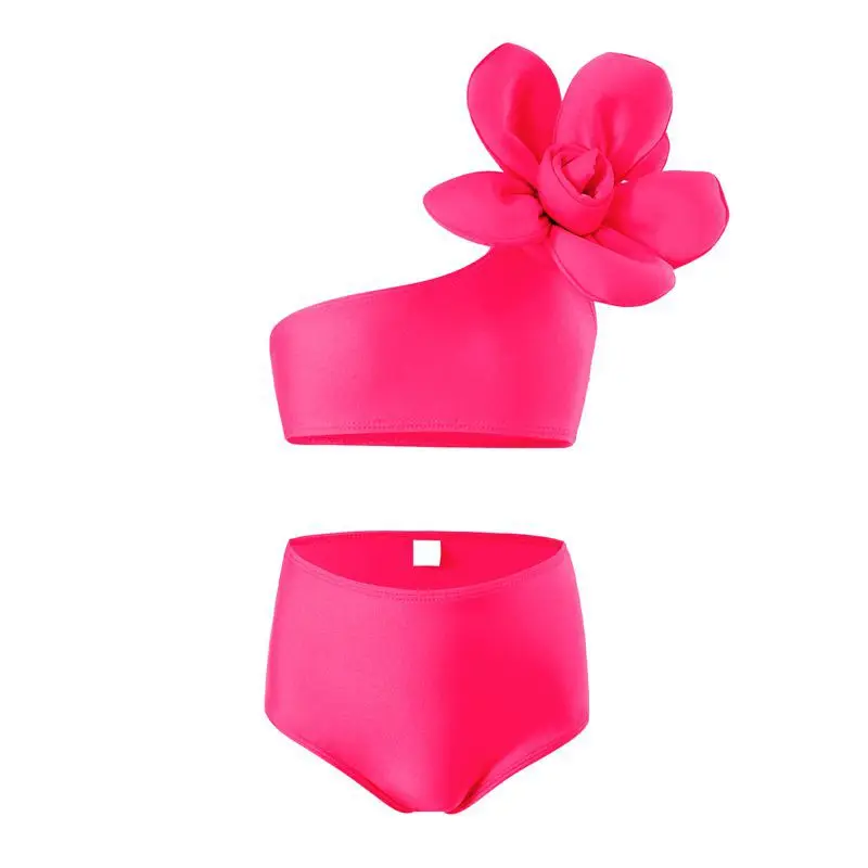 Bikini floral sin mangas para bebé niña – Traje de baño verano - imagen 2
