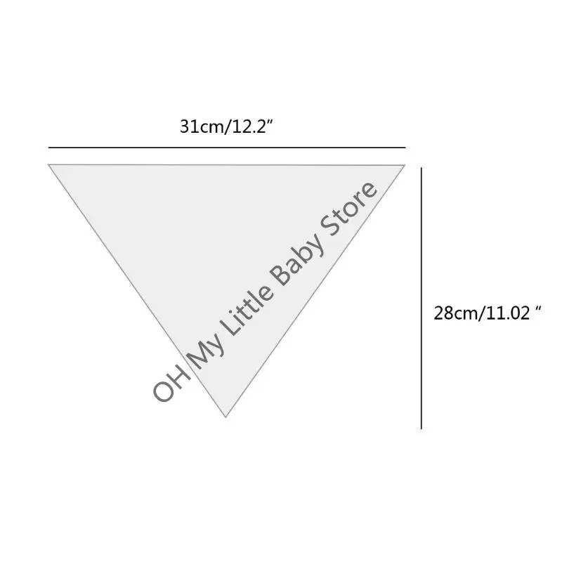 Baberos para alimentación de bebé, toalla para Saliva, bufanda triangular de Color sólido, Bandana, babero de algodón suave, botón a presión ajustable, paño para eructar, 6 uds. - imagen 4