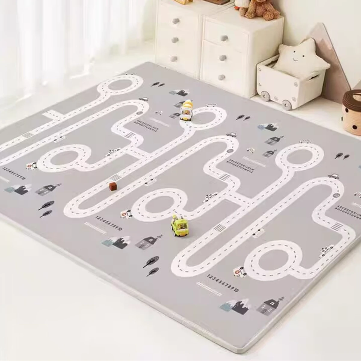 XPE Alfombra de juego para bebés gruesa, ideal al gatear en casa - imagen 3