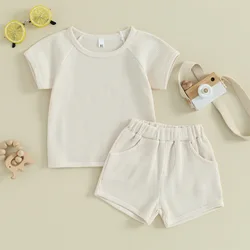 MILANCEL chándal infantil verano gofres – camiseta y shorts