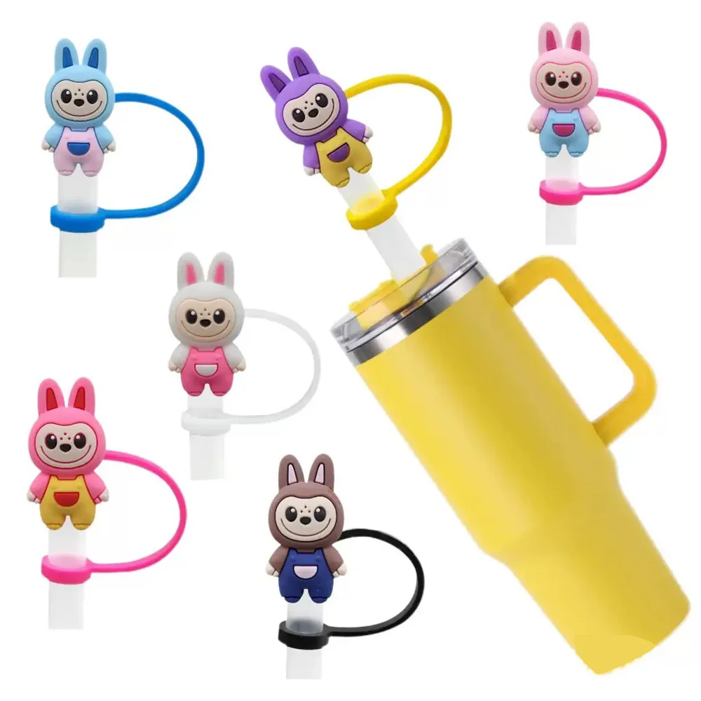 Cubierta de silicona para pajilla con muñeca – Accesorio antigoteo - imagen 2