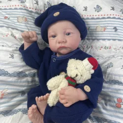 Muñeca reborn de silicona realista con piel 3D