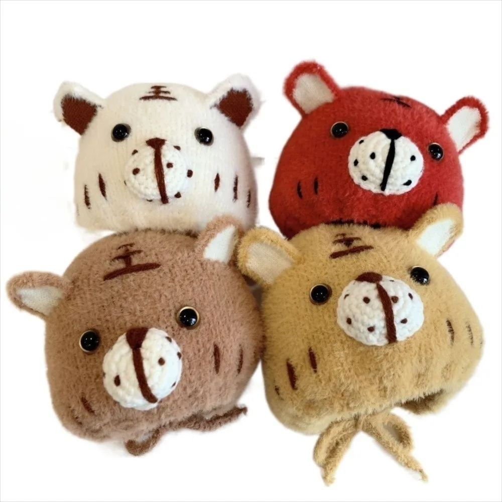 Gorro grueso y cálido de invierno para bebé, gorro con protección para los oídos de estilo coreano, gorro cálido para niños, Material con orejas de dibujos animados