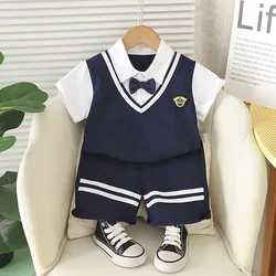 Conjunto verano bebé – Camiseta y shorts de algodón suave transpirable