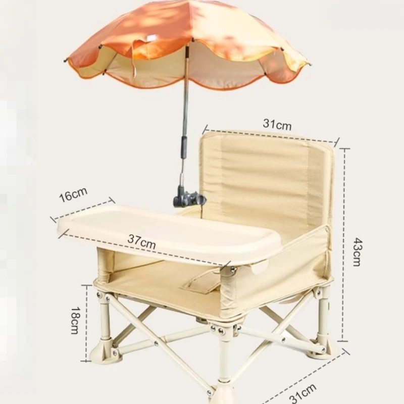 Trona de viaje ultraligera para bebé compacta y plegable - imagen 4