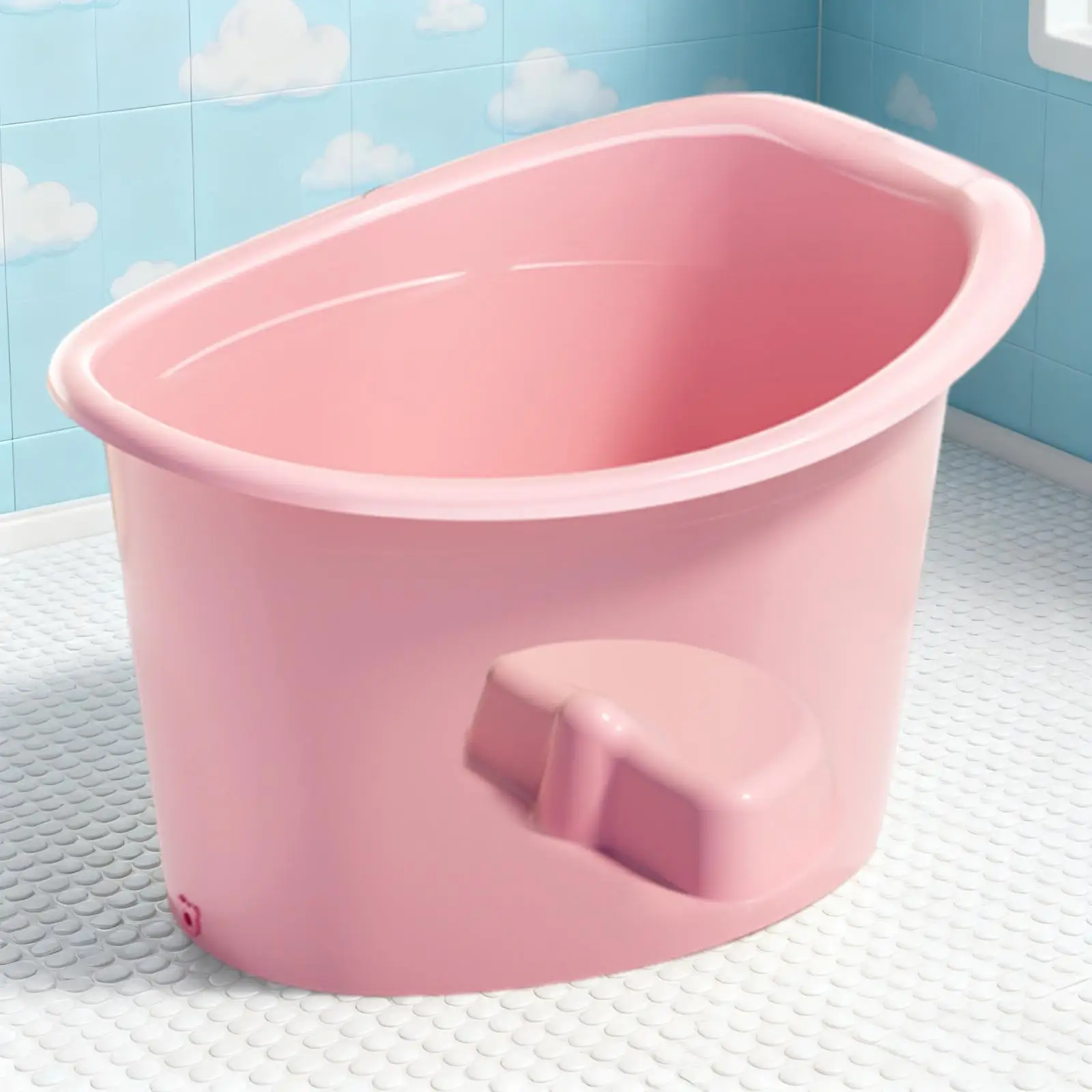 Kids Bath Bucket Portable Sit and Soak for Ages 5-8 Years Old Gifts Babies