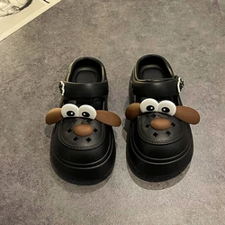 Zuecos infantiles con diseño de perro - Sandalias de plataforma verano