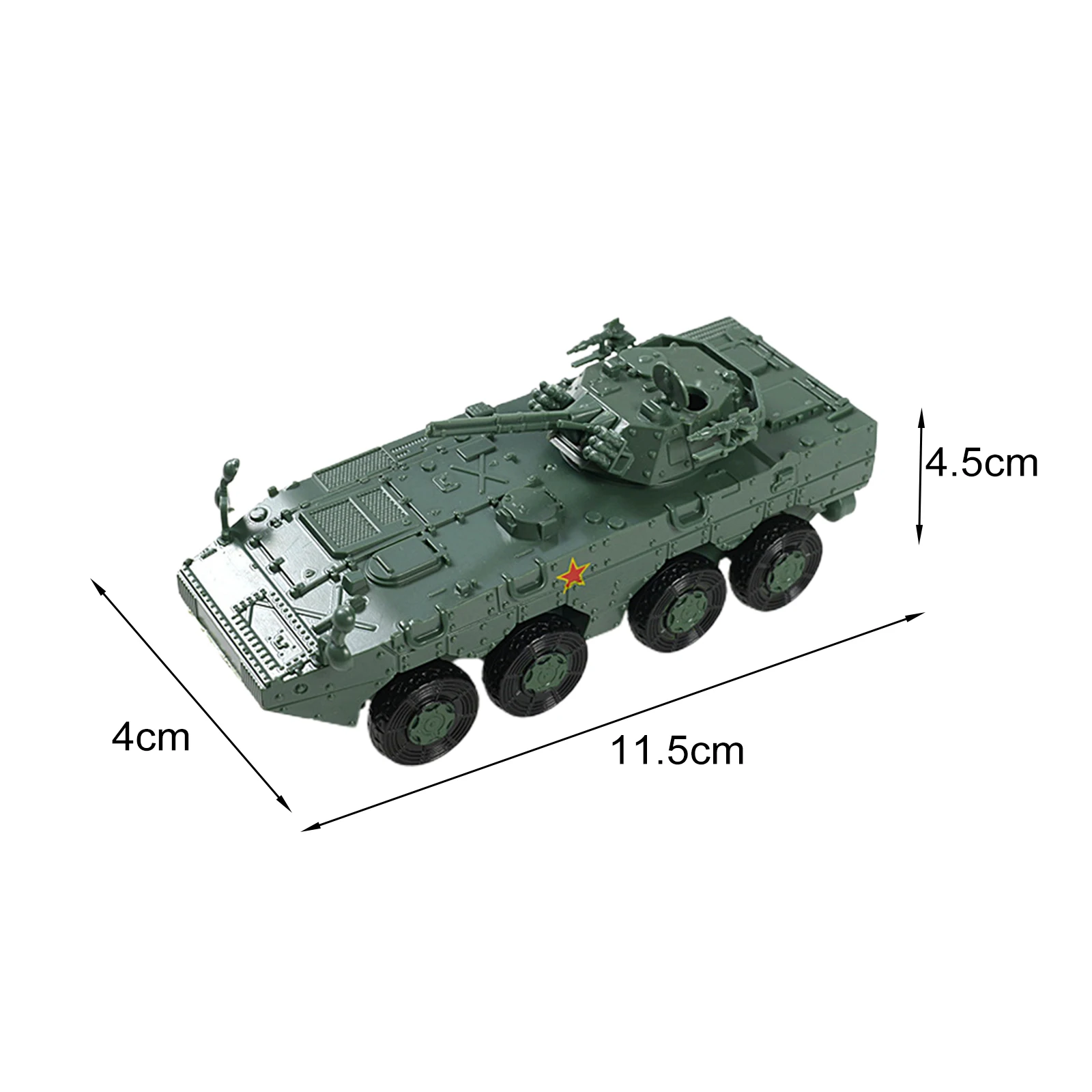 Modelo de tanque 4D, Kit de construcción de artesanías, modelo de carro para regalo, favores de fiesta, coleccionables, Decoración de mesa, Escena de mesa, 1/72 - imagen 5